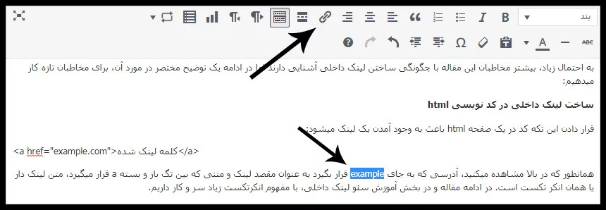 ساخت لینک داخلی در وردپرس