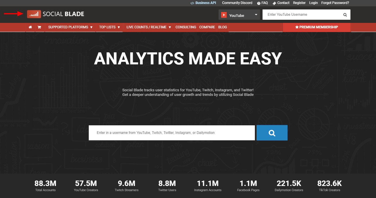 socialblade.com آنالیز پیج اینستاگرام
