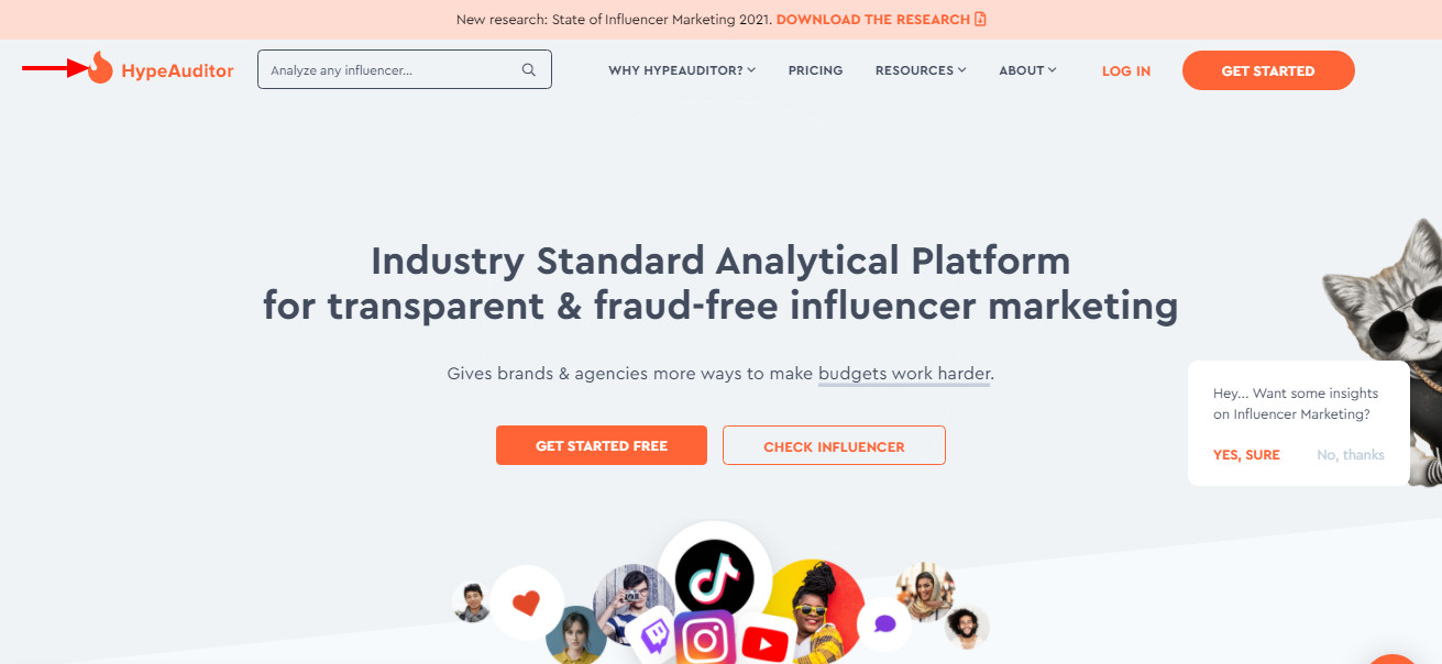 سایت hypeauditor.com آنالیز پیج اینستاگرام