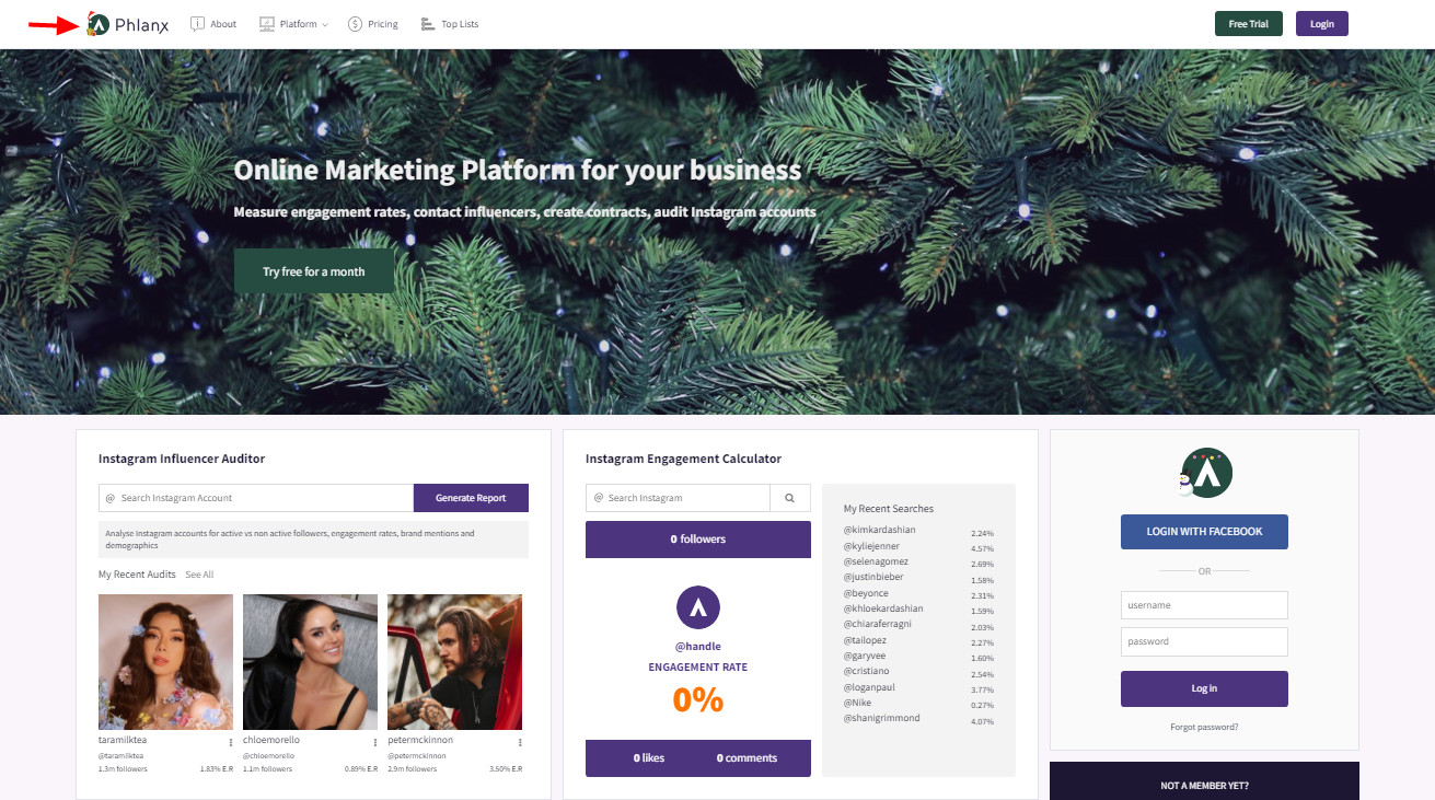 سایت phlanx.com آنالیز پیج اینستاگرام